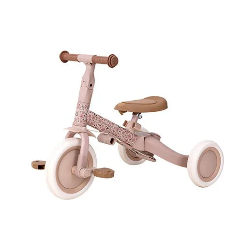 Little Dutch 4 in 1 Tricycle with push bar Fairy Floral