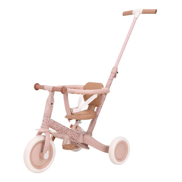 Little Dutch 4 in 1 Tricycle with push bar Fairy Floral