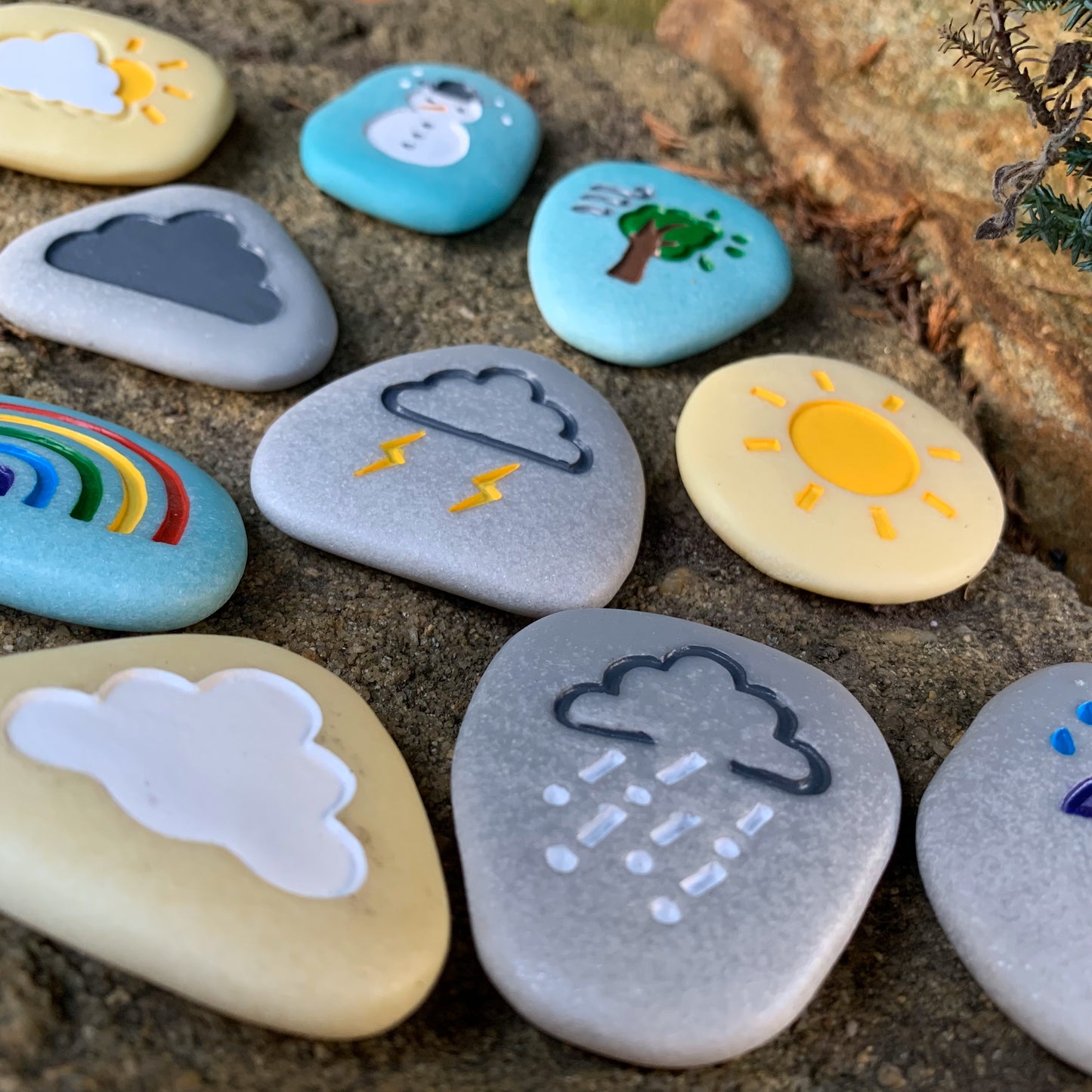 Yellow Door Weather Stones