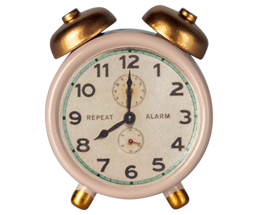 Maileg - Alarm Mouse Clock Powder