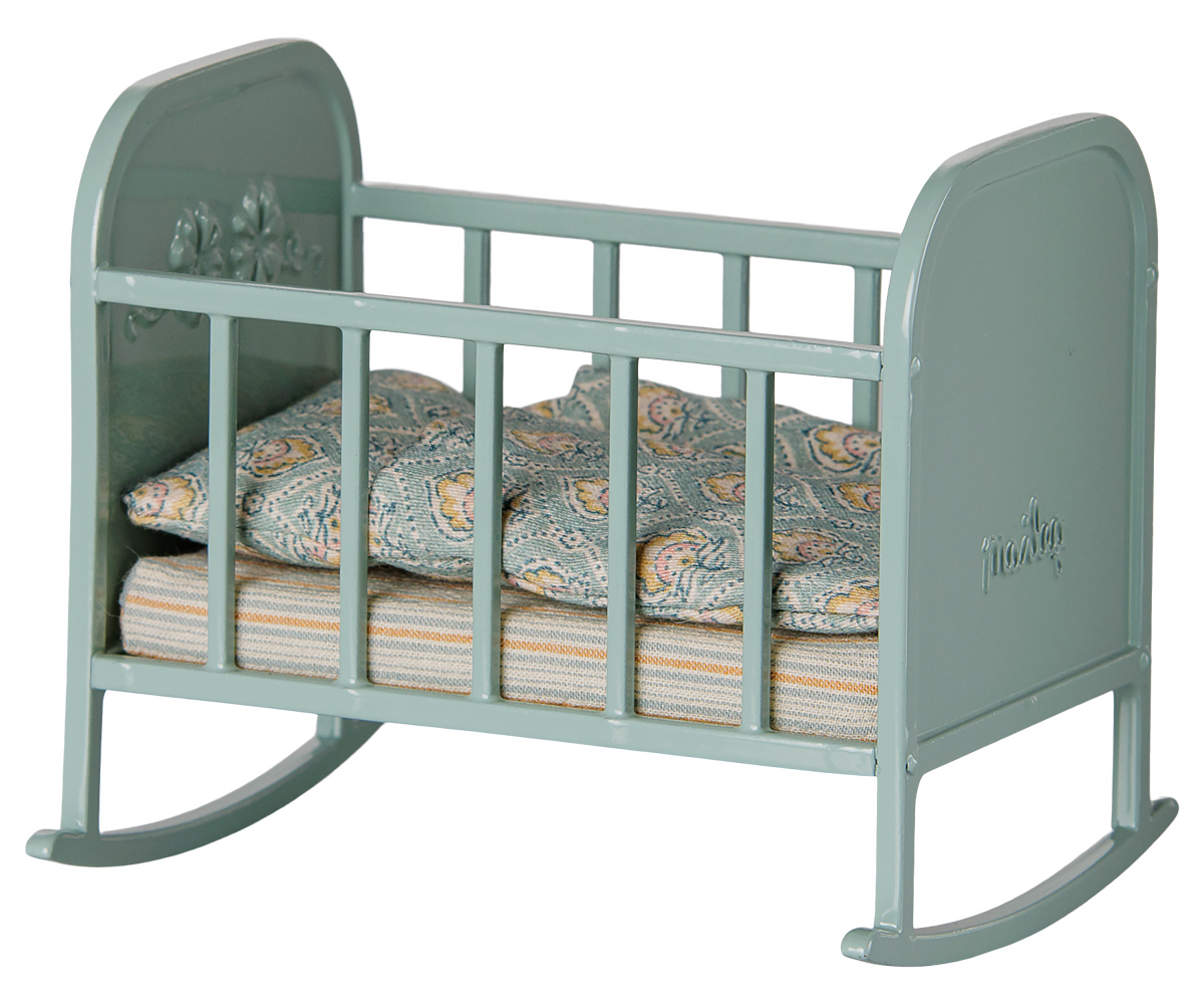 Maileg - Cradle - Blue Mint