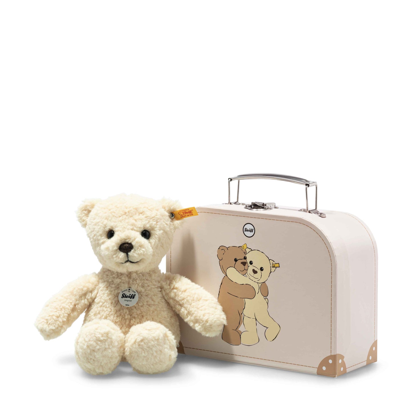 Steiff Mila Teddy bear in suitcase