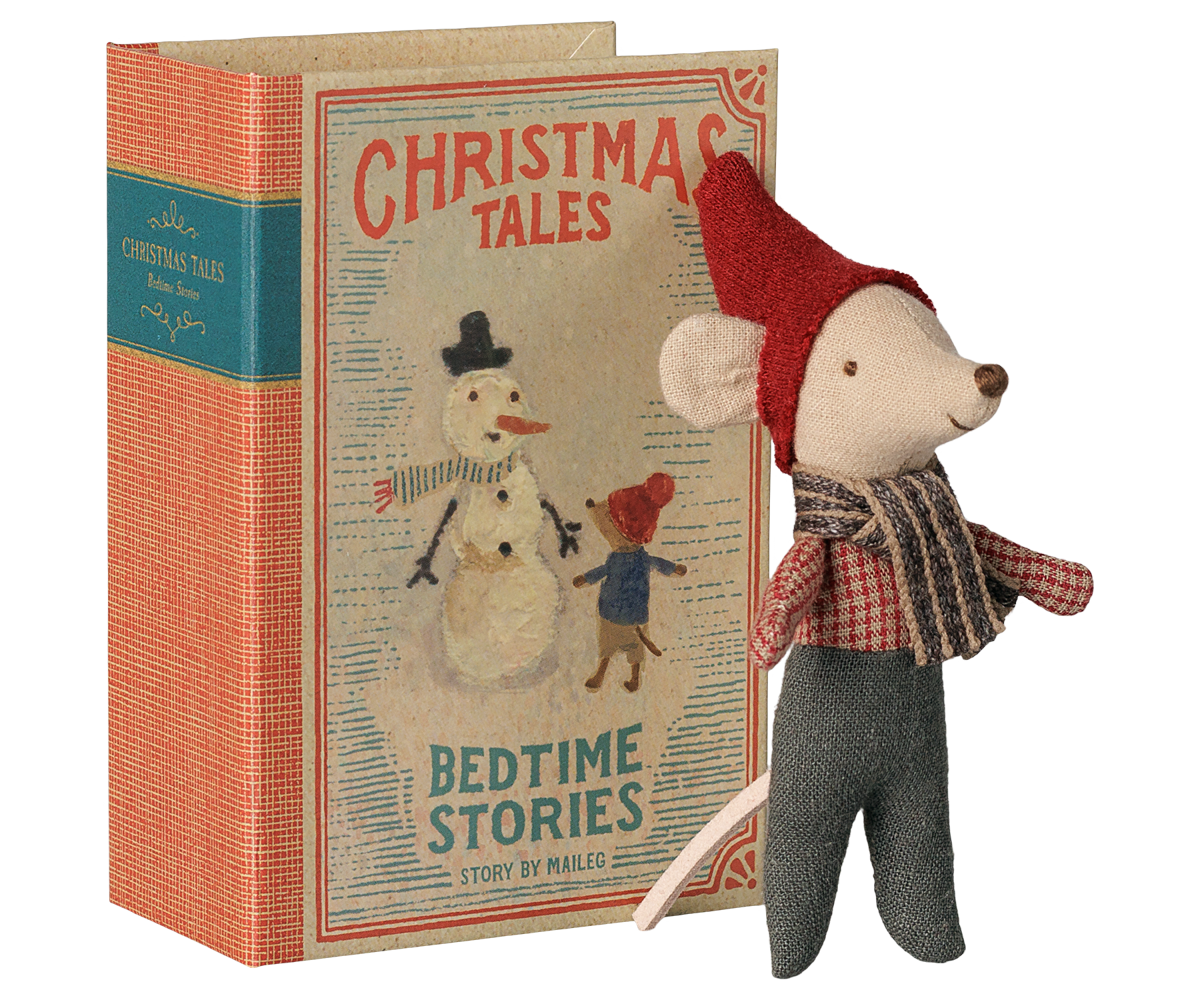 Maileg - Christmas Mouse Baby in Book