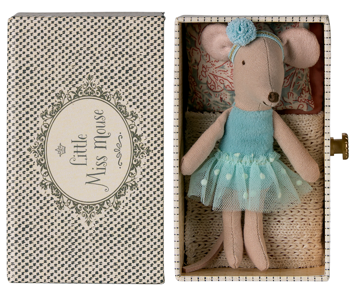 Maileg Dance mouse in daybed, Little sister
