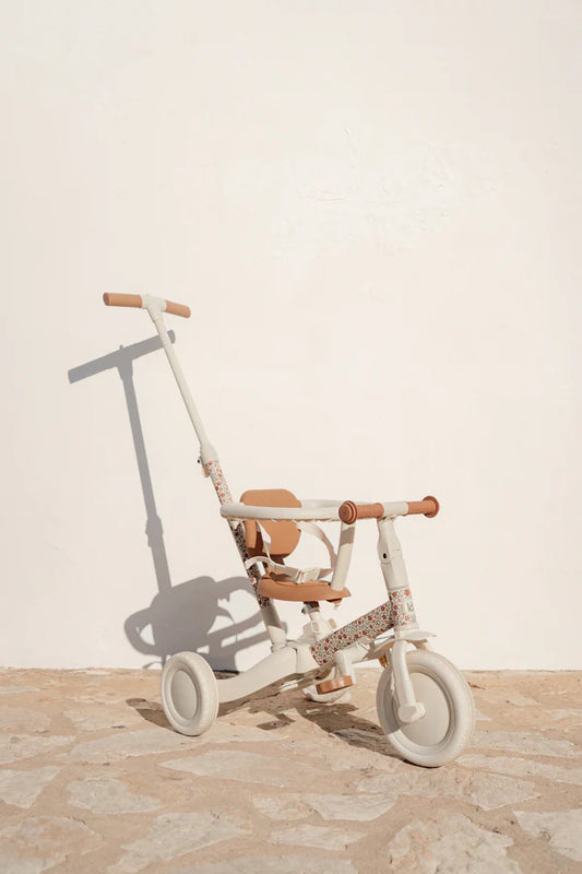 Little Dutch 4 in 1 Tricycle with push bar Sunny Flower