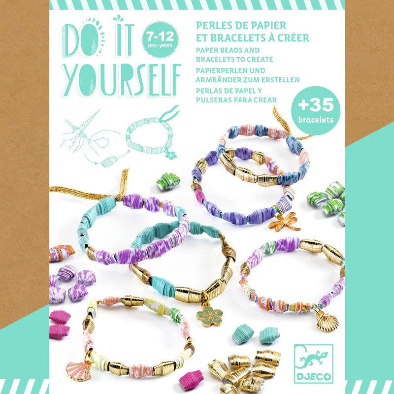 DJECO DIY Paper Beads Stylish and Golden