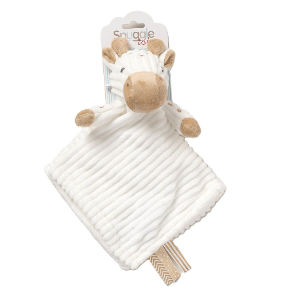 Ribbed Giraffe Comforter With Taggie Ribbons