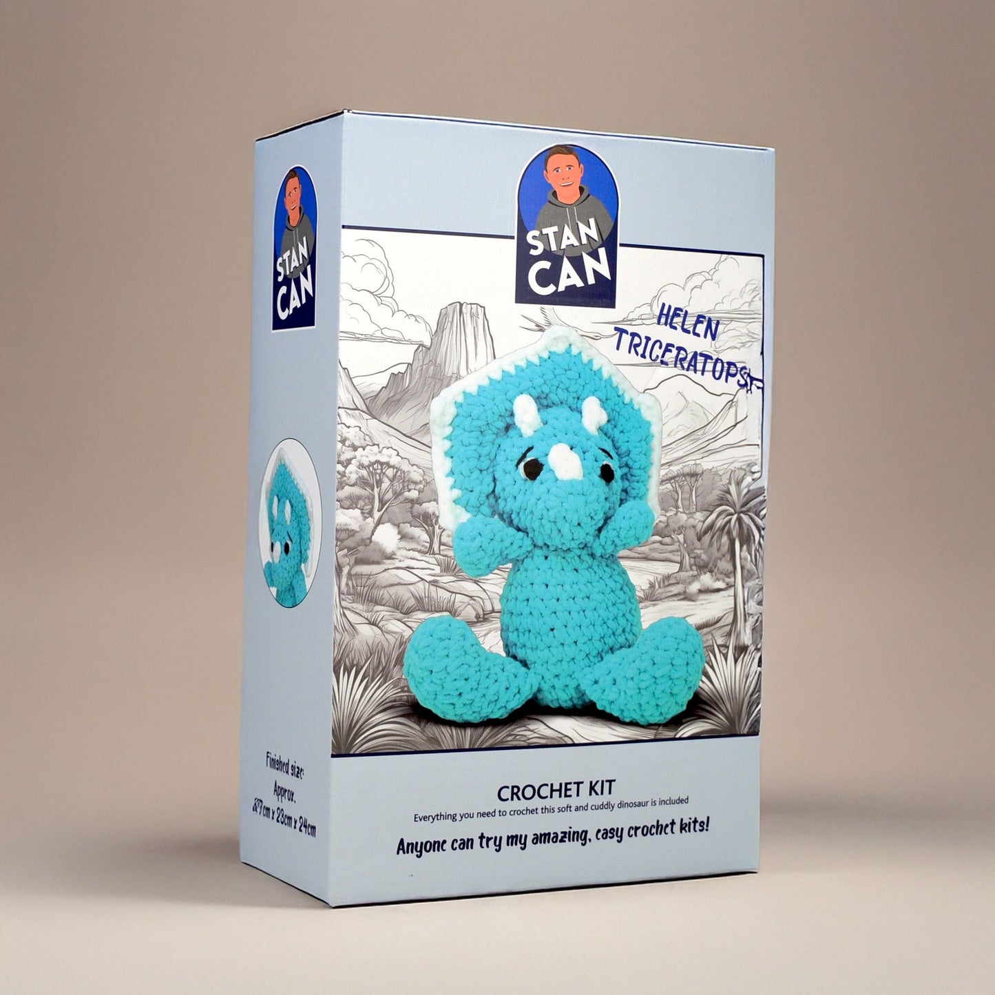 Stan Can - Dinosaur - Helen Triceratops Crochet Kit