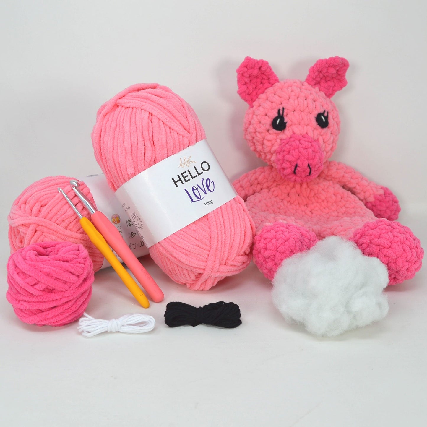 Stan Can - Snuggle Buddies - Penelope Pig Crochet Kit