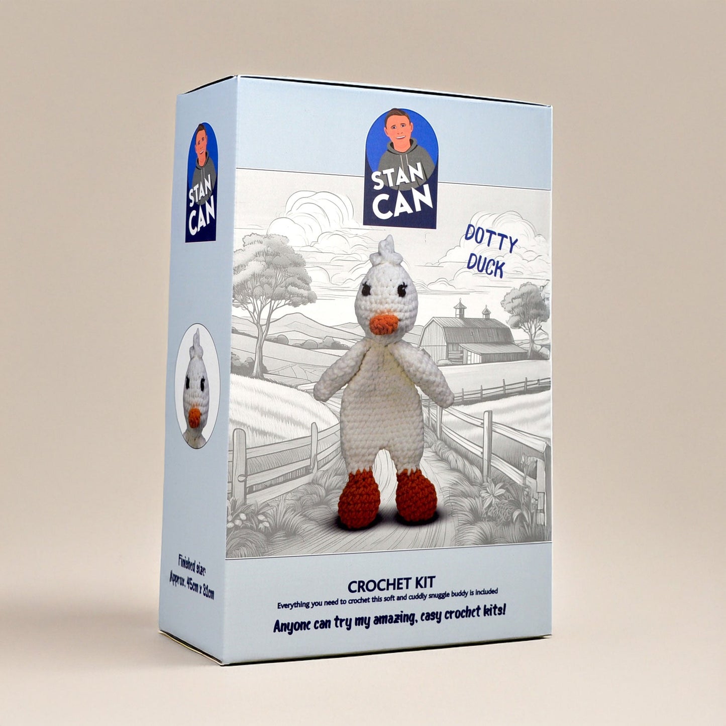 Stan Can - Snuggle Buddies - Dotty Duck Crochet Kits