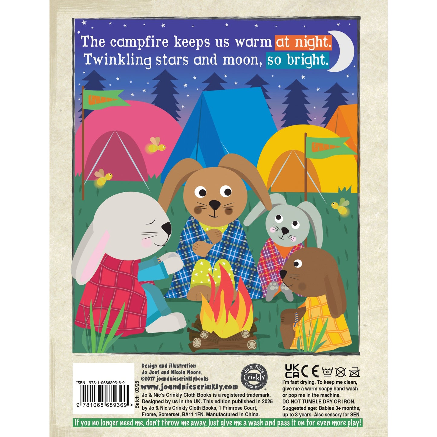 Jo & Nic's Crinkly Cloth Books - Festival
