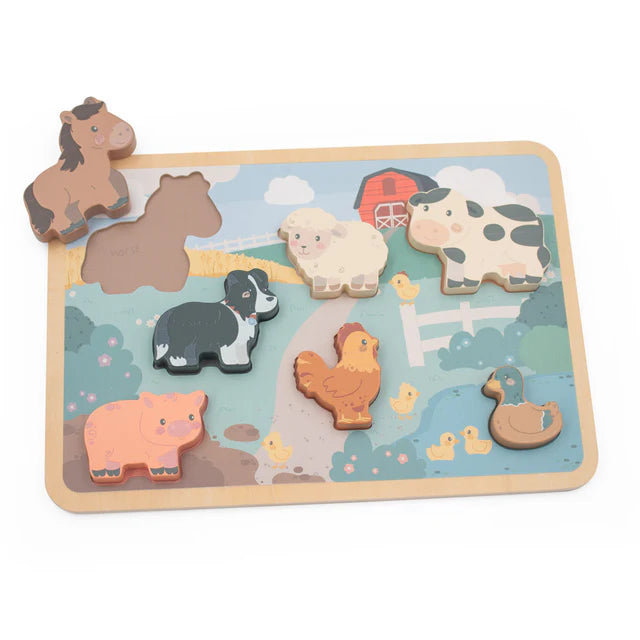 Wooden Chunky Farm Puzzle