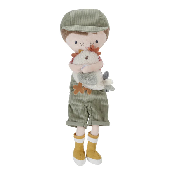 Little Dutch Farmer Jim Cuddle Doll with Chicken