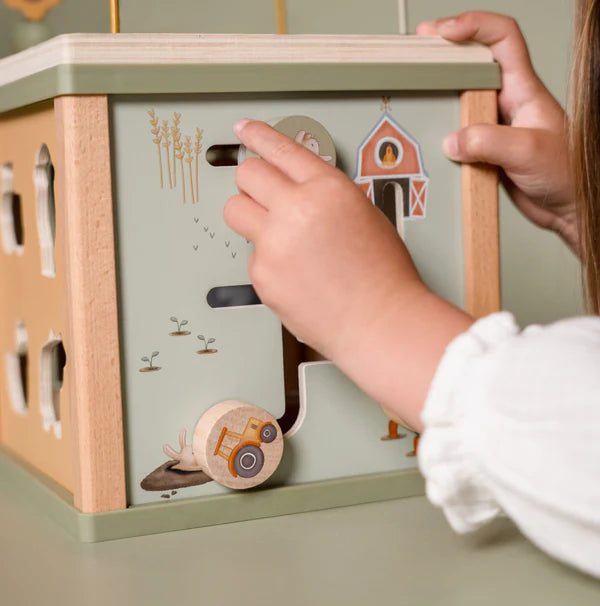 Little Dutch Wooden Activity Cube - Little Farm