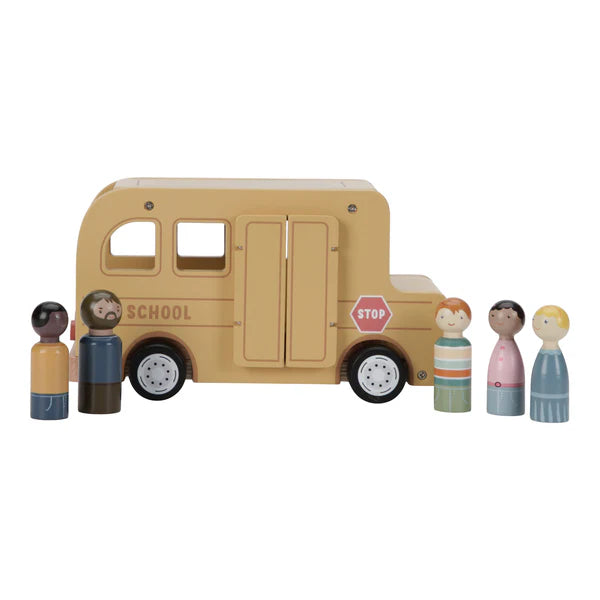 Little Dutch Wooden School bus with figures