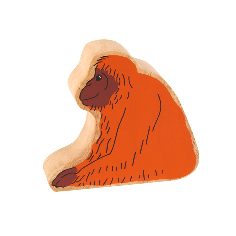 Lanka Kade Wooden Orange Orangutan Toy