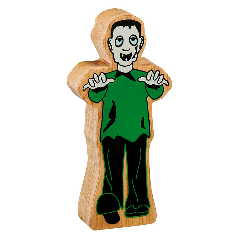 Lanka Kade Wooden Green & Black Monster Toy