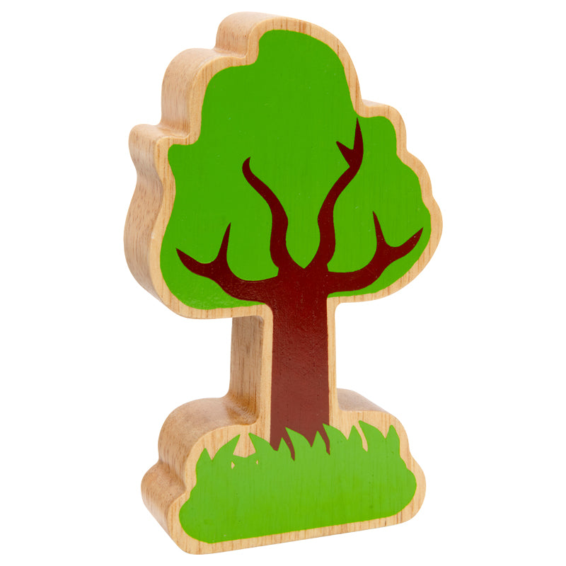 Natural green and orange tree on fire - Lanka Kade Wooden Figure