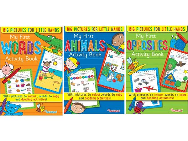 My First Words/Opposites/ Animals Activity Books Set 3