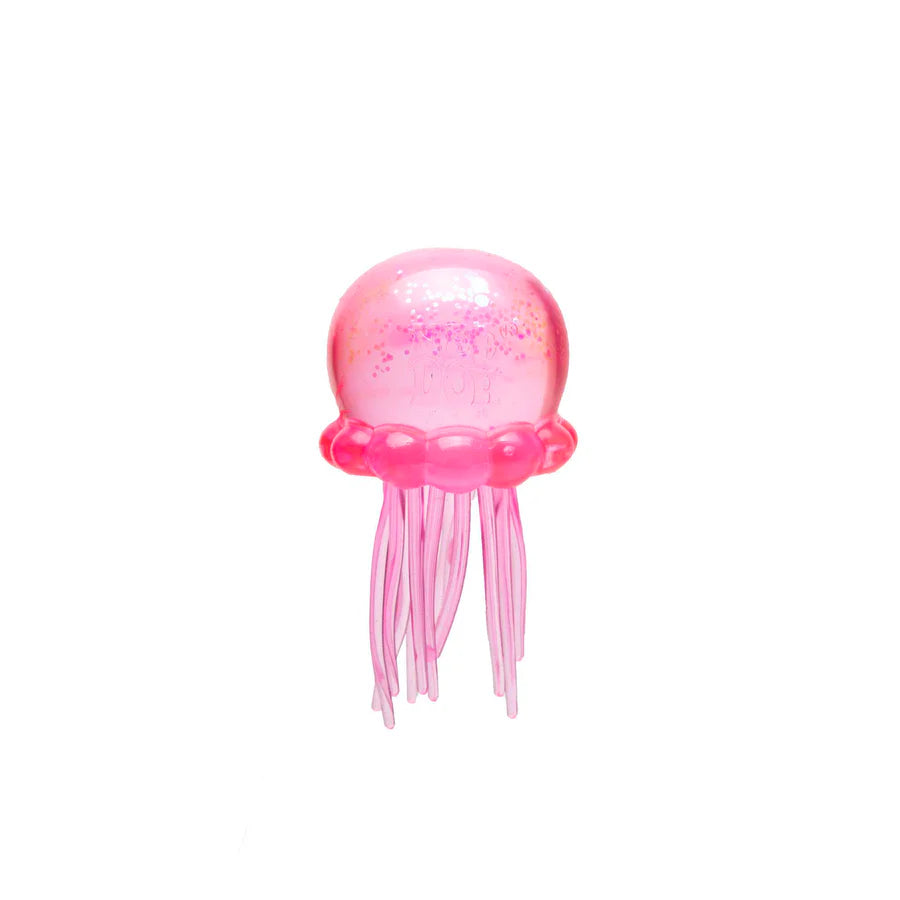NeeDoh Jelly Squish - Stretchy Jellyfish Toy with Glitter Filling, Sensory Toys 1 Supplied