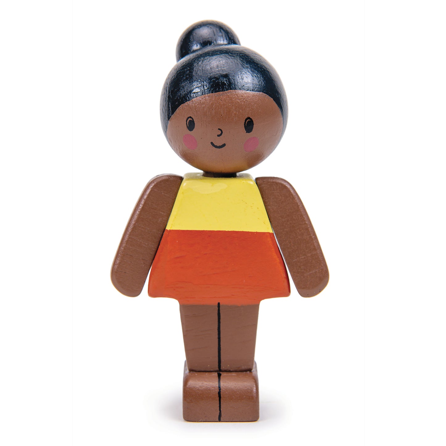 We are family - Mocha Wooden Dolls