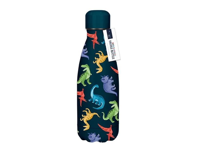 Boys Printed Metal Water Bottle 350ml