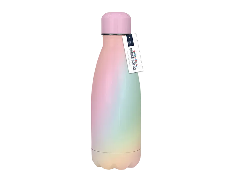Girls Printed Metal Water Bottle 350ml