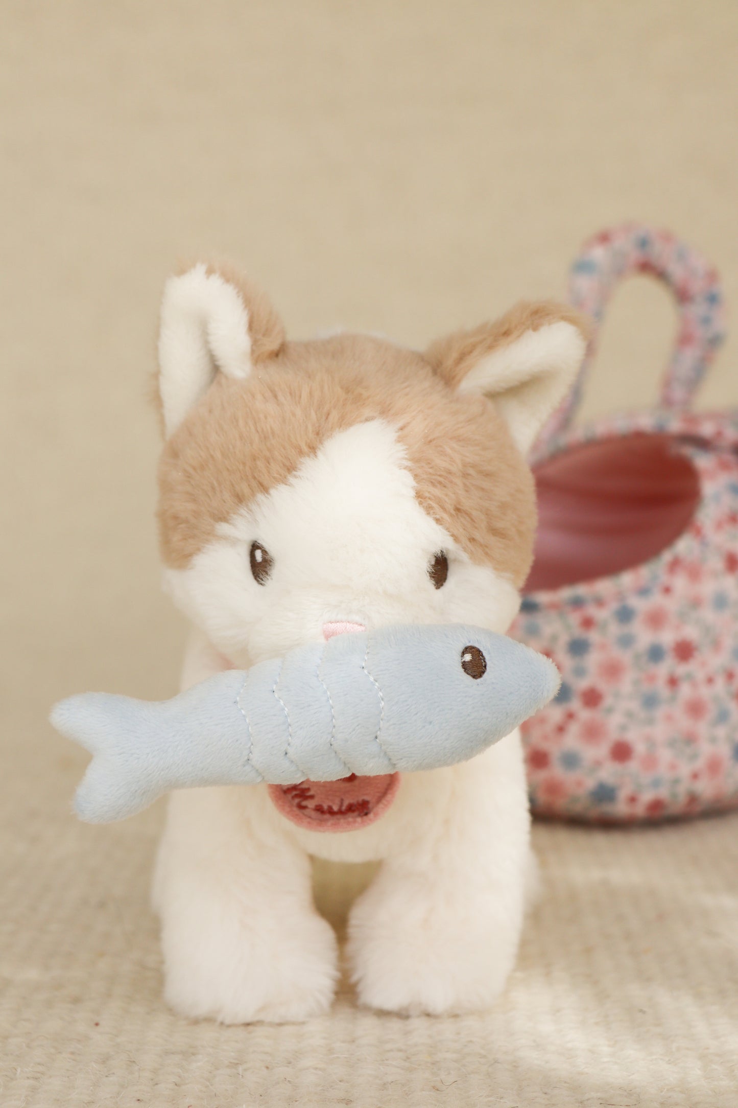Little Dutch Plush Cat Marley In Fabric Bag