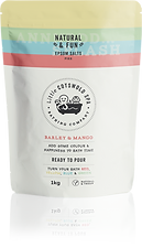Natural & Fun with Barley & Mango (Turns the bath Red) 1kg Pouch Epsom Salts