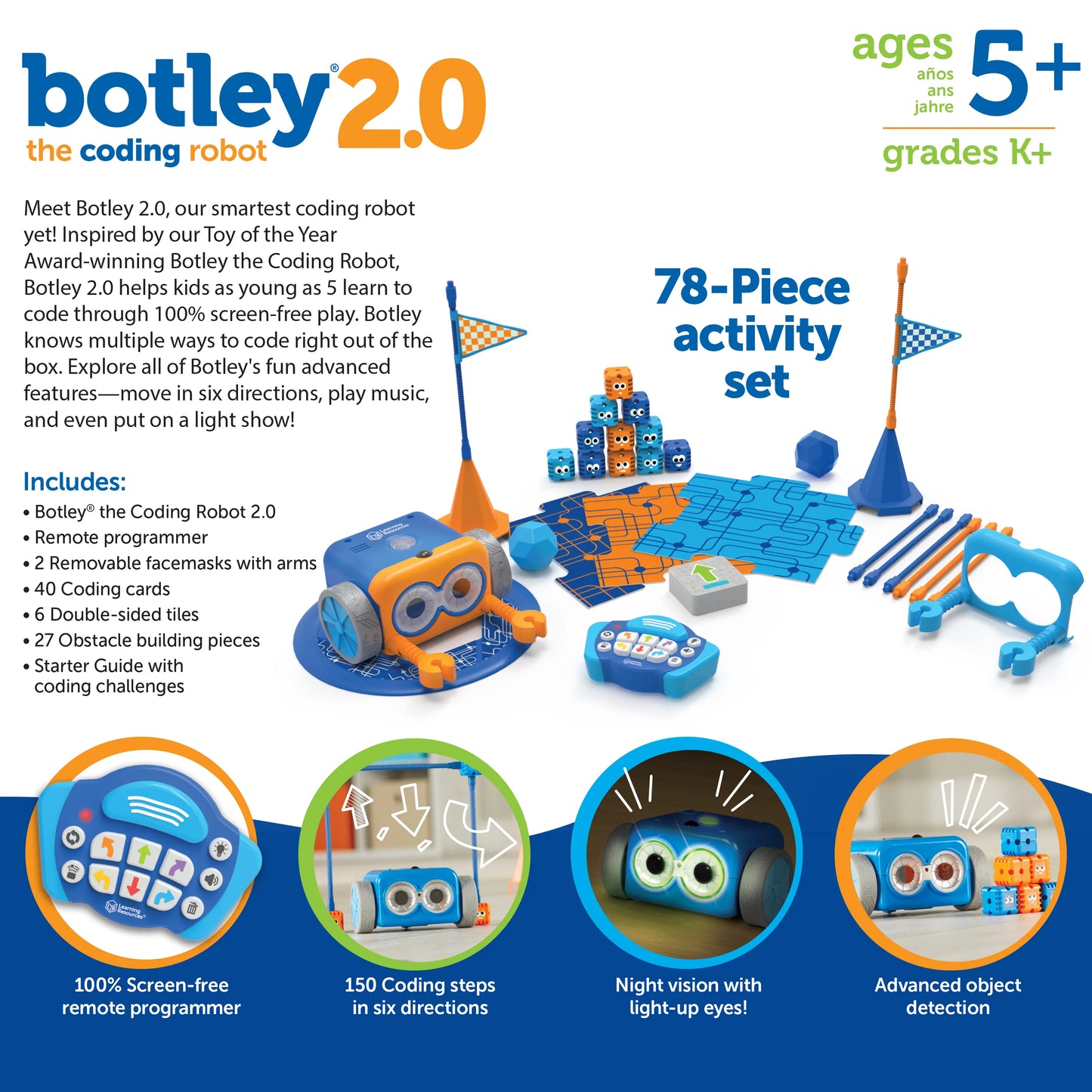 Learning Resources Botley® 2.0 the Coding Robot Activity Set