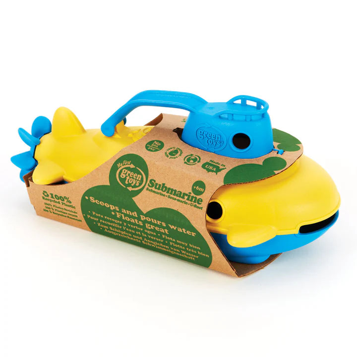Green Toys Submarine (Blue Handle) Bath Time Fun