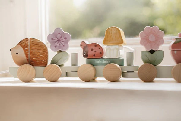 Little Dutch Stacking Train hedgehog - Fairy Garden