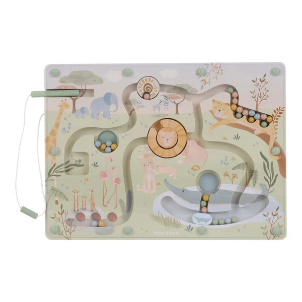 Little Dutch Magnetic Maze - Safari Friends
