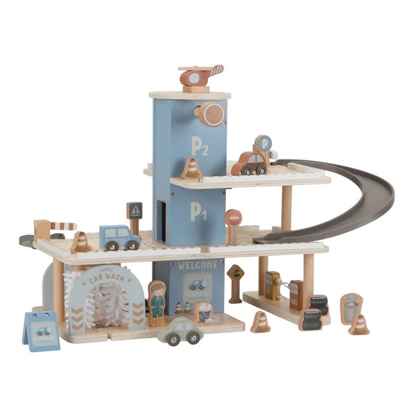 Little Dutch Wooden Parking Garage - Brand New Collection