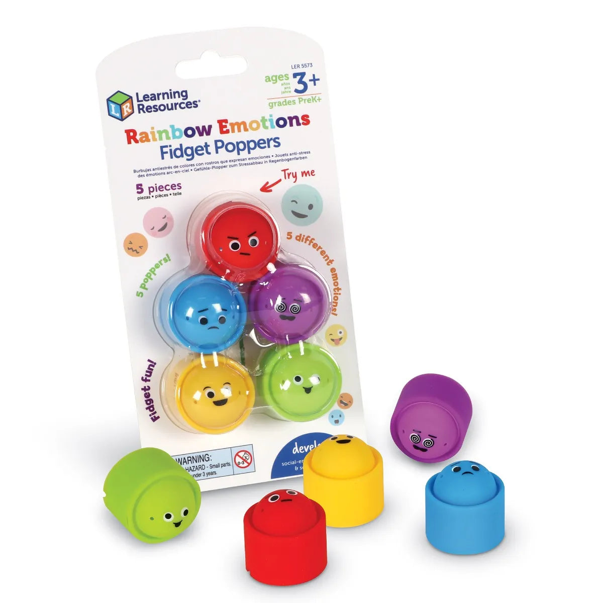 Learning Resources Rainbow Emotion Fidget Poppers