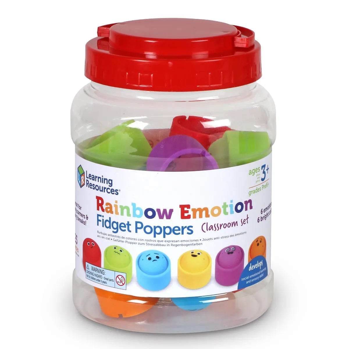 Learning Resources Rainbow Emotion Fidget Poppers