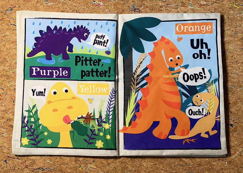 Nursery Times Crinkly Newspaper - Rainbow Dinosaurs