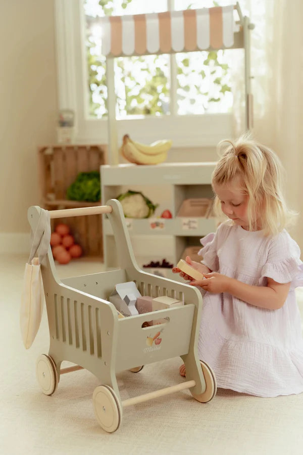 Little Dutch Wooden Shopping Cart- Brand New Collection