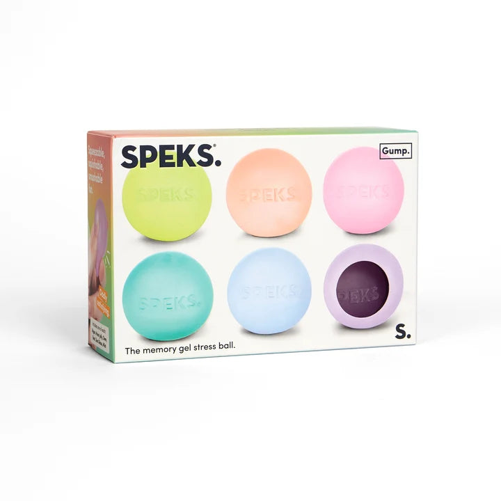 Speks - Gump Mini Multi Colour Pack - The Memory Gel Stress Ball and Loop