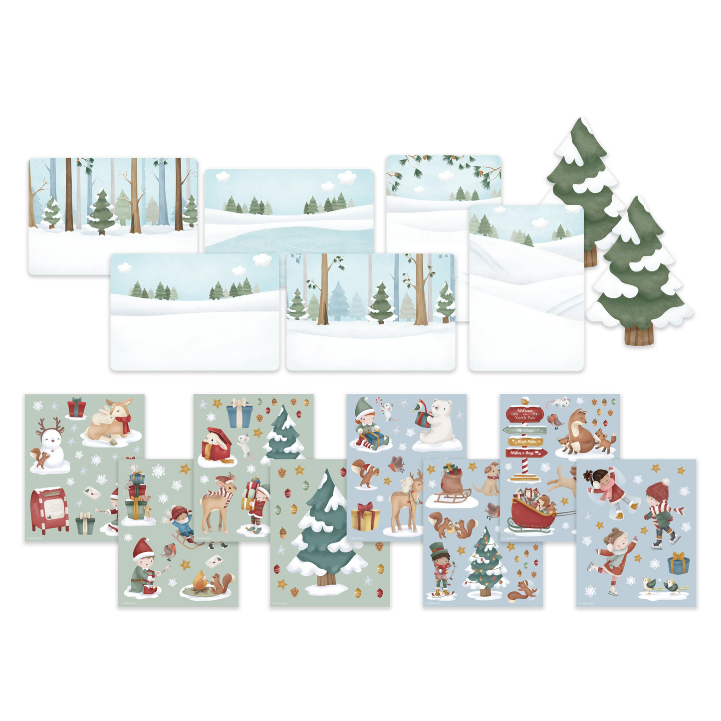 Little Dutch Christmas Sticker Story Set