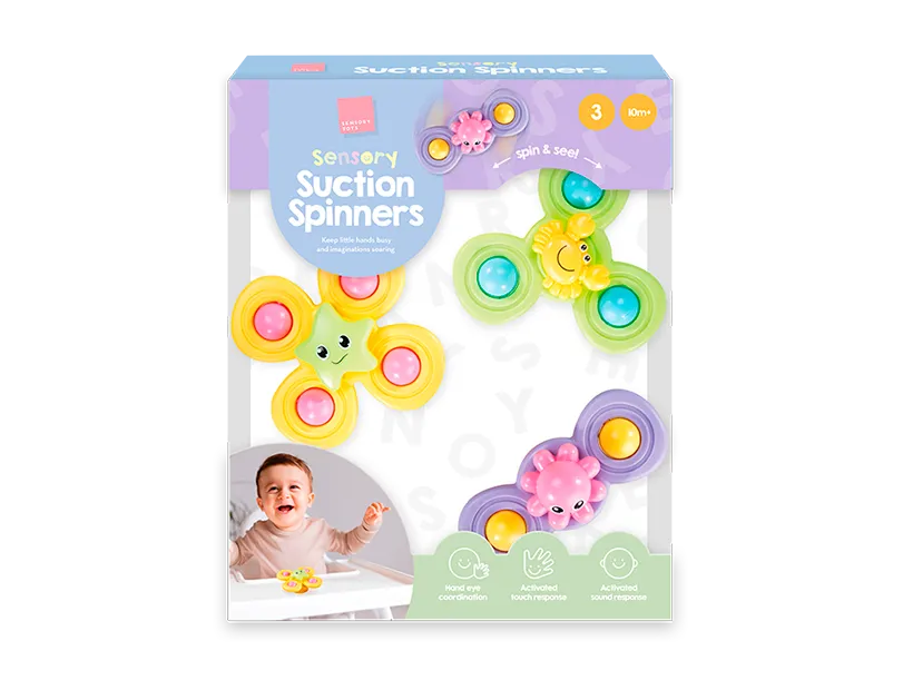 Sensory Suction Spinners 3pk
