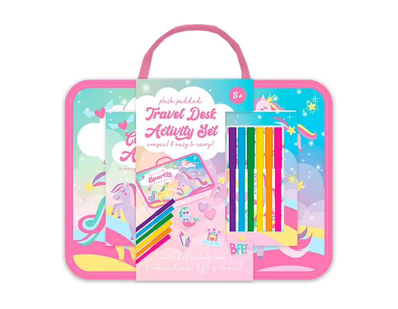 Pink Travel Desk Activity Set
