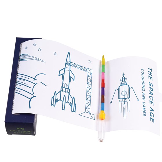 Space Age Mini Colouring and Games
