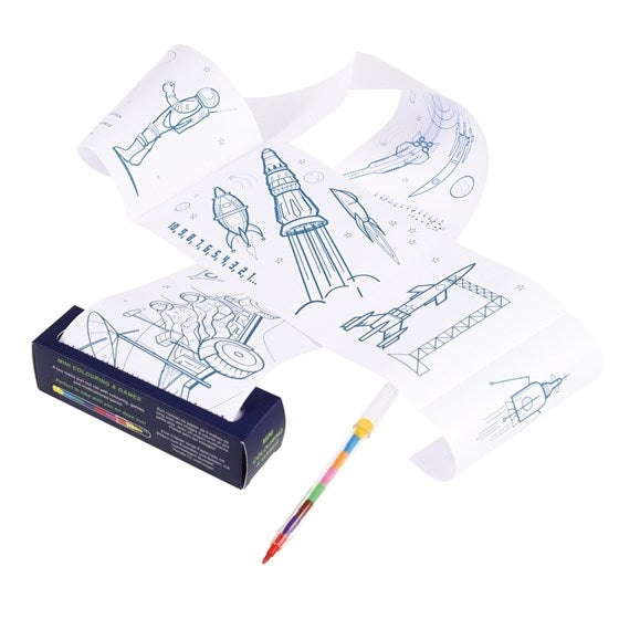 Space Age Mini Colouring and Games