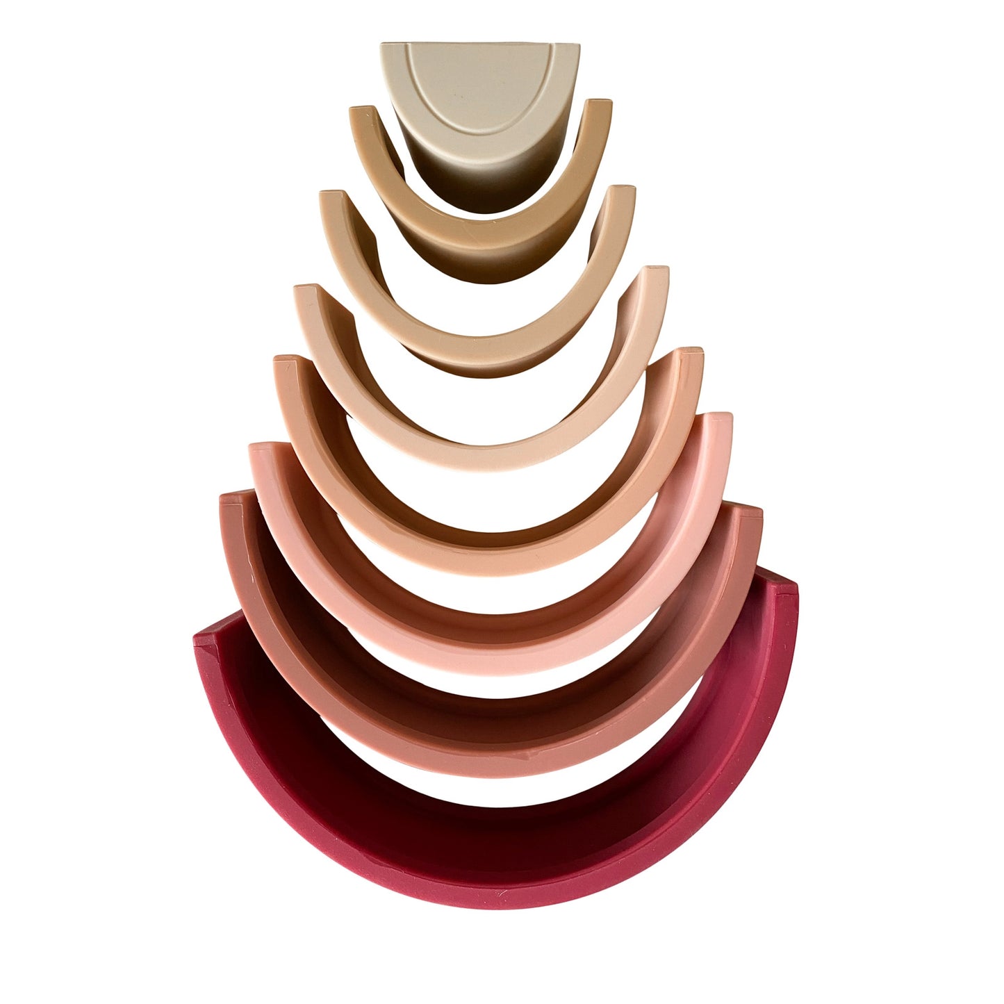 Rainbow Teether Silicone Stacker Mulberry