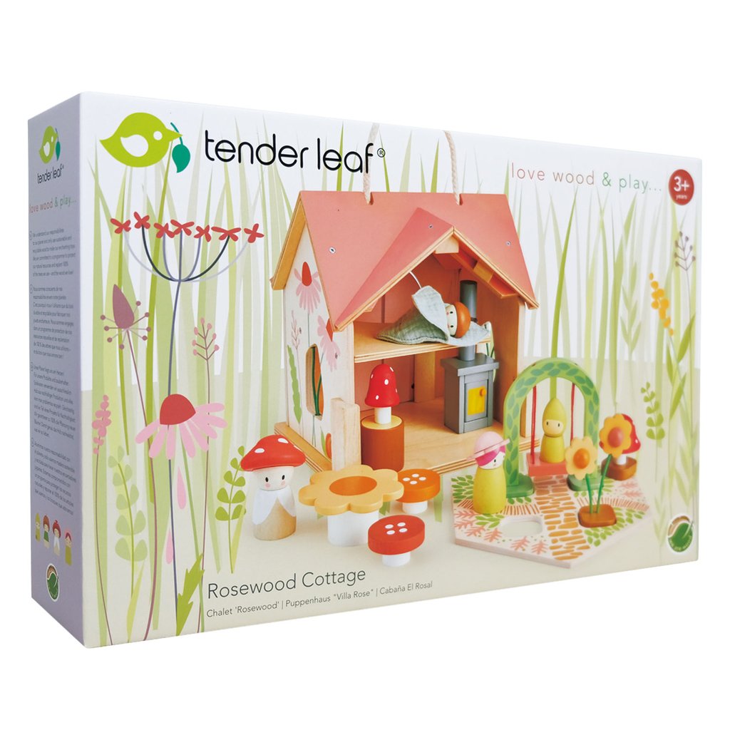 Tenderleaf Toys Wooden Rosewood Cottage