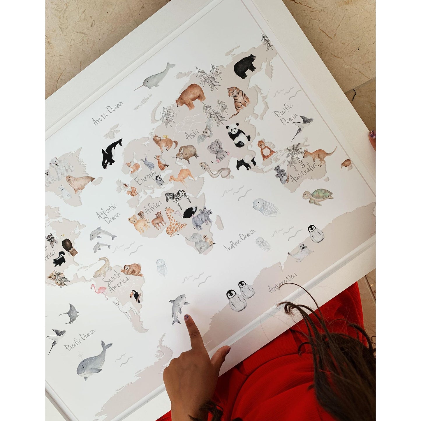 World Map Fine Art Print - Print Only