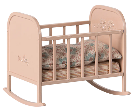 Maileg - Cradle Blue Light Rose