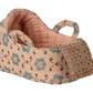 Maileg Carry Cot, Baby Mouse - Rose