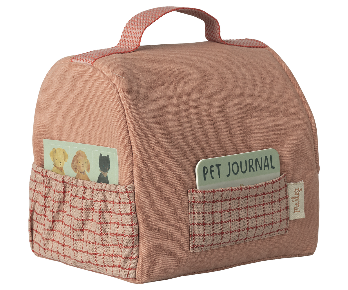 Maileg Pet Carrier Coral